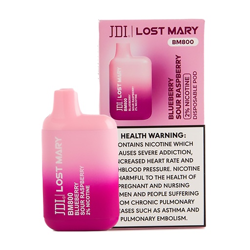 JDI LOST MARY 800PUFF (BLUEBERRY SOUR RASPBERRY)